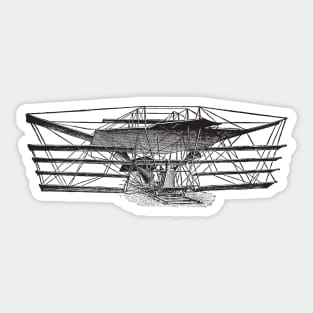 Plane Vintage Sticker